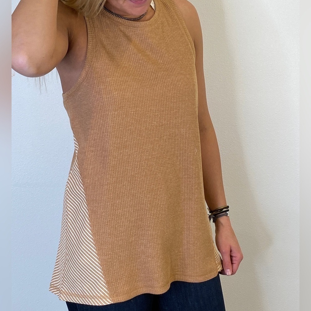 New Doe & Rae razorback tank top size large